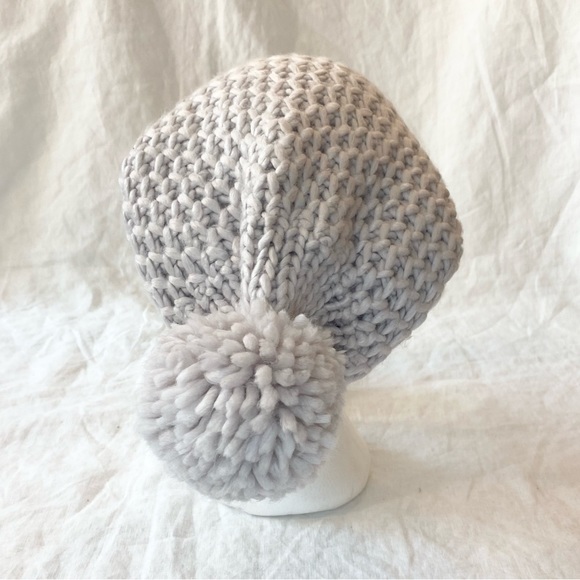 Lord & Taylor Slouching Knit Pom Toque Hat - Picture 8 of 16